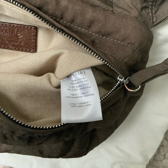 LEMAIRE BROWN SOFT FLIGHT BAG - Picture 7 of 8